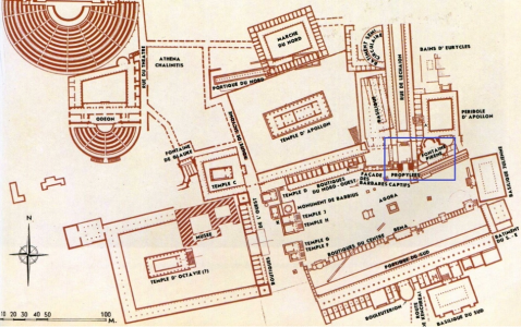 Plan du site archéologique de Corinthe
